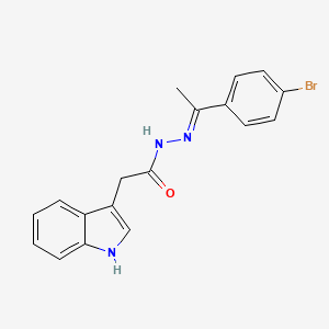 N'-[1-(4-bromophenyl)ethylidene]-2-(1H-indol-3-yl)acetohydrazide