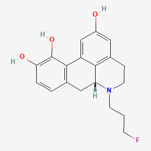 molecular formula C19H20FNO3 B582912 2,10,11-Trihydroxy-N-(n-3-fluoropropyl)norapomorphine CAS No. 146578-67-8
