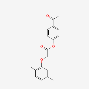 molecular formula C19H20O4 B5829143 4-propionylphenyl (2,5-dimethylphenoxy)acetate 