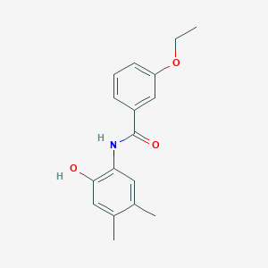 molecular formula C17H19NO3 B5829175 3-ethoxy-N-(2-hydroxy-4,5-dimethylphenyl)benzamide 