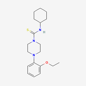 molecular formula C19H29N3OS B5829219 N-cyclohexyl-4-(2-ethoxyphenyl)piperazine-1-carbothioamide 