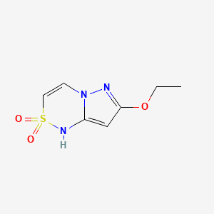 B582922 7-Ethoxy-1H-pyrazolo[5,1-c][1,2,4]thiadiazine 2,2-dioxide CAS No. 143413-54-1