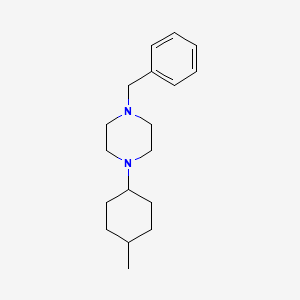 molecular formula C18H28N2 B5829229 1-benzyl-4-(4-methylcyclohexyl)piperazine 