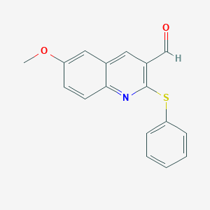 6-methoxy-2-(phenylthio)-3-quinolinecarbaldehyde