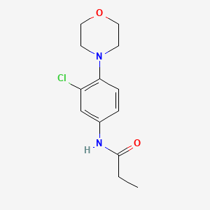 molecular formula C13H17ClN2O2 B5829237 N-[3-chloro-4-(4-morpholinyl)phenyl]propanamide 