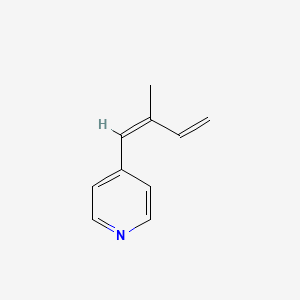 B582926 4-[(1Z)-2-Methyl-1,3-butadien-1-yl]pyridine CAS No. 144343-92-0