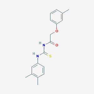 molecular formula C18H20N2O2S B5829331 N-{[(3,4-dimethylphenyl)amino]carbonothioyl}-2-(3-methylphenoxy)acetamide 