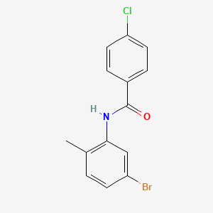 molecular formula C14H11BrClNO B5829360 N-(5-bromo-2-methylphenyl)-4-chlorobenzamide 
