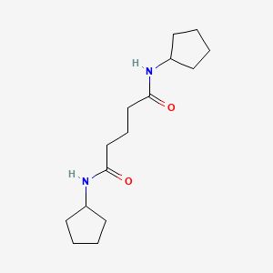 molecular formula C15H26N2O2 B5829372 N,N'-dicyclopentylpentanediamide 