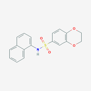 molecular formula C18H15NO4S B5829378 N-1-naphthyl-2,3-dihydro-1,4-benzodioxine-6-sulfonamide 