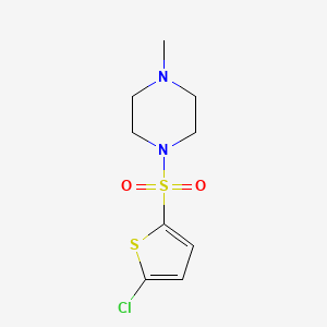 molecular formula C9H13ClN2O2S2 B5829416 1-[(5-chloro-2-thienyl)sulfonyl]-4-methylpiperazine 