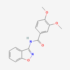 molecular formula C16H14N2O4 B5829425 N-1,2-benzisoxazol-3-yl-3,4-dimethoxybenzamide 