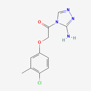 molecular formula C11H11ClN4O2 B5829430 4-[(4-chloro-3-methylphenoxy)acetyl]-4H-1,2,4-triazol-3-amine 