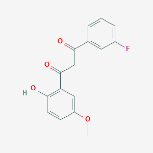 molecular formula C16H13FO4 B5829433 1-(3-fluorophenyl)-3-(2-hydroxy-5-methoxyphenyl)-1,3-propanedione 