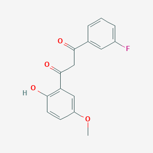 1-(3-fluorophenyl)-3-(2-hydroxy-5-methoxyphenyl)-1,3-propanedione