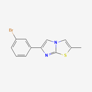 molecular formula C12H9BrN2S B5829467 6-(3-bromophenyl)-2-methylimidazo[2,1-b][1,3]thiazole 