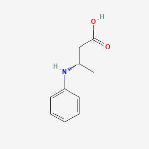 molecular formula C10H13NO2 B582948 (S)-3-(Phenylamino)butanoic acid CAS No. 142925-36-8