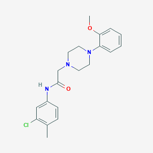 N-(3-chloro-4-methylphenyl)-2-[4-(2-methoxyphenyl)-1-piperazinyl]acetamide