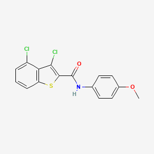 molecular formula C16H11Cl2NO2S B5829489 3,4-dichloro-N-(4-methoxyphenyl)-1-benzothiophene-2-carboxamide 