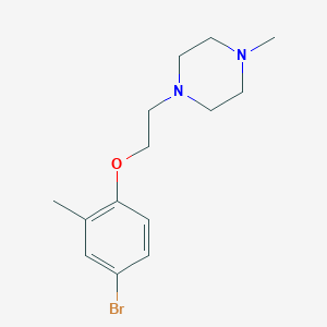 molecular formula C14H21BrN2O B5829502 1-[2-(4-bromo-2-methylphenoxy)ethyl]-4-methylpiperazine 