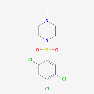 molecular formula C11H13Cl3N2O2S B5829516 1-methyl-4-[(2,4,5-trichlorophenyl)sulfonyl]piperazine 