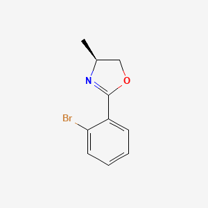 molecular formula C10H10BrNO B582952 (S)-2-(2-Bromophenyl)-4-methyl-4,5-dihydrooxazole CAS No. 154701-59-4