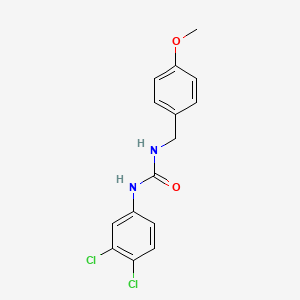 molecular formula C15H14Cl2N2O2 B5829523 N-(3,4-dichlorophenyl)-N'-(4-methoxybenzyl)urea 