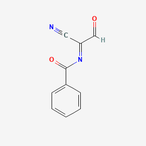 molecular formula C10H6N2O2 B582955 N-[(1E)-1-Cyano-2-oxoethylidene]benzamide CAS No. 153684-03-8