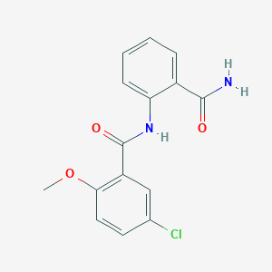 N-[2-(aminocarbonyl)phenyl]-5-chloro-2-methoxybenzamide