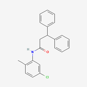 molecular formula C22H20ClNO B5829634 N-(5-chloro-2-methylphenyl)-3,3-diphenylpropanamide 