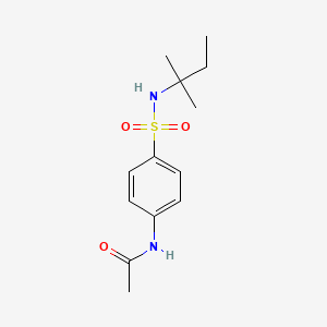 molecular formula C13H20N2O3S B5829643 N-(4-{[(1,1-dimethylpropyl)amino]sulfonyl}phenyl)acetamide 