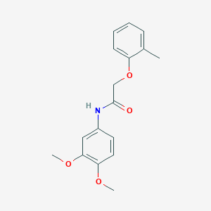 molecular formula C17H19NO4 B5829656 N-(3,4-dimethoxyphenyl)-2-(2-methylphenoxy)acetamide 