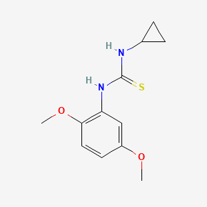 molecular formula C12H16N2O2S B5829664 N-cyclopropyl-N'-(2,5-dimethoxyphenyl)thiourea 