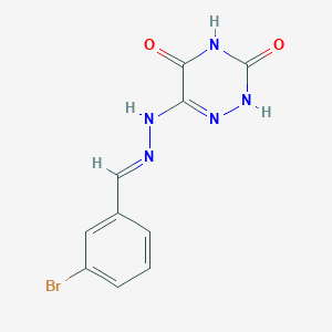 3-bromobenzaldehyde (3,5-dioxo-2,3,4,5-tetrahydro-1,2,4-triazin-6-yl)hydrazone