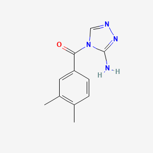 molecular formula C11H12N4O B5829686 4-(3,4-dimethylbenzoyl)-4H-1,2,4-triazol-3-amine 