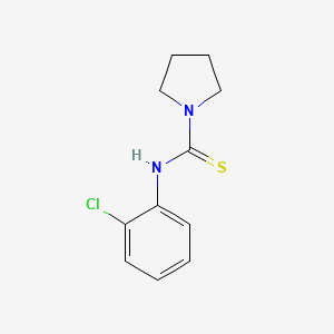 molecular formula C11H13ClN2S B5829692 N-(2-chlorophenyl)-1-pyrrolidinecarbothioamide 