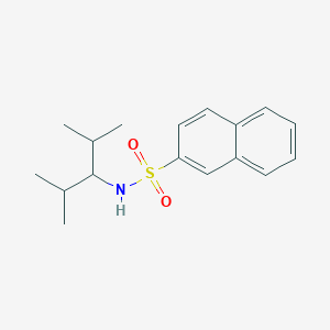 molecular formula C17H23NO2S B5829714 N-(1-isopropyl-2-methylpropyl)-2-naphthalenesulfonamide 
