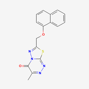 molecular formula C16H12N4O2S B5829721 3-methyl-7-[(1-naphthyloxy)methyl]-4H-[1,3,4]thiadiazolo[2,3-c][1,2,4]triazin-4-one 