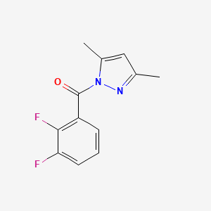 molecular formula C12H10F2N2O B5829729 1-(2,3-difluorobenzoyl)-3,5-dimethyl-1H-pyrazole 