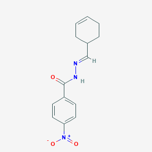 molecular formula C14H15N3O3 B5829732 N'-(3-cyclohexen-1-ylmethylene)-4-nitrobenzohydrazide 