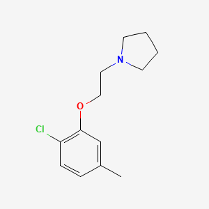 molecular formula C13H18ClNO B5829771 1-[2-(2-chloro-5-methylphenoxy)ethyl]pyrrolidine 