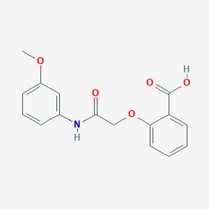 2-{2-[(3-methoxyphenyl)amino]-2-oxoethoxy}benzoic acid