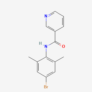 molecular formula C14H13BrN2O B5829786 N-(4-bromo-2,6-dimethylphenyl)nicotinamide 