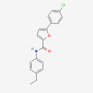 5-(4-chlorophenyl)-N-(4-ethylphenyl)-2-furamide