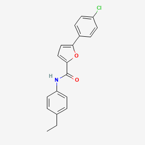 molecular formula C19H16ClNO2 B5829818 5-(4-chlorophenyl)-N-(4-ethylphenyl)-2-furamide 