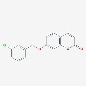 molecular formula C17H13ClO3 B5829823 7-[(3-氯苯甲基)氧基]-4-甲基-2H-色满-2-酮 