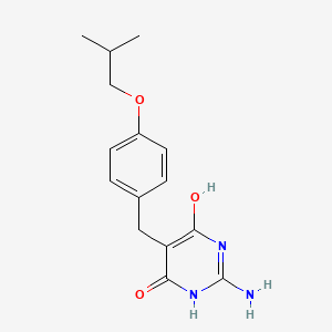 molecular formula C15H19N3O3 B5829830 2-amino-5-(4-isobutoxybenzyl)-4,6-pyrimidinediol 