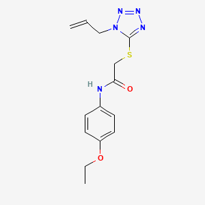 molecular formula C14H17N5O2S B5829843 2-[(1-allyl-1H-tetrazol-5-yl)thio]-N-(4-ethoxyphenyl)acetamide 