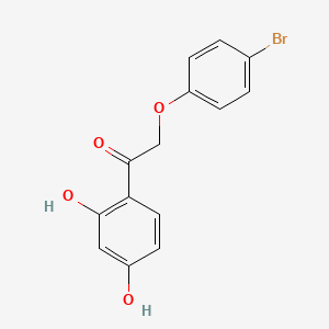 molecular formula C14H11BrO4 B5829863 2-(4-bromophenoxy)-1-(2,4-dihydroxyphenyl)ethanone 