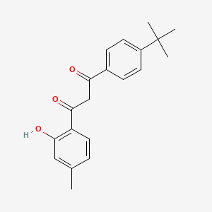 molecular formula C20H22O3 B5829887 1-(4-tert-butylphenyl)-3-(2-hydroxy-4-methylphenyl)-1,3-propanedione 